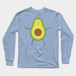 Smiling Avocado Long Sleeve T-Shirt